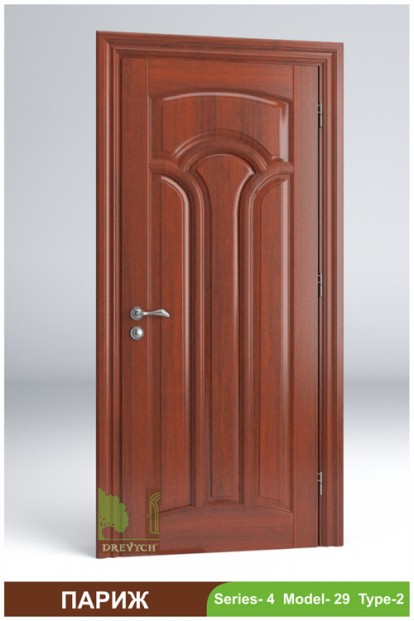 The interior doors of the selected array of wood Paris 